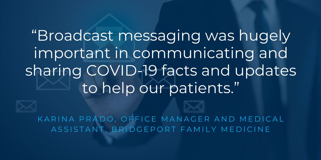 updox's tweet image. Continue to engage your patients between visits and provide them with the information and updates needed to navigate uncertain times with Updox Broadcast Messaging: updox.com/solution/patie… #LearningWithU