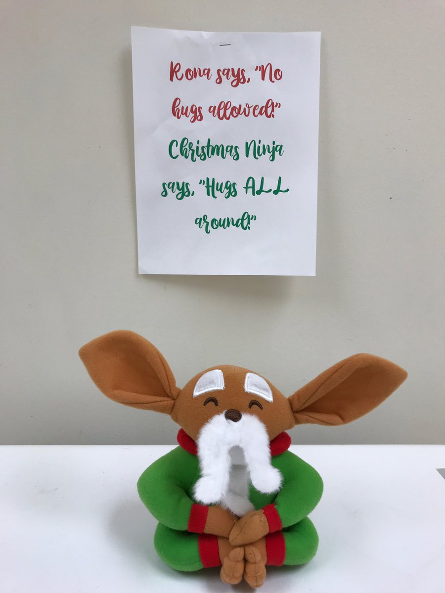 MsDemaris3's tweet image. What Christmas Ninja says goes . . . 💁🏻‍♀️ Our kiddos enjoyed a sweet Hershey’s “hugs” treat this am from their crazy Christmas ninja. 💚❤️