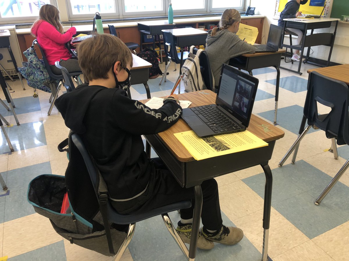 clcirucci's tweet photo. We are getting creative with group work in room 26. Just because we can’t be closer than 6 feet doesn’t mean we can’t make it work!
#saboldstrong https://t.co/Ry5IqLZjO3