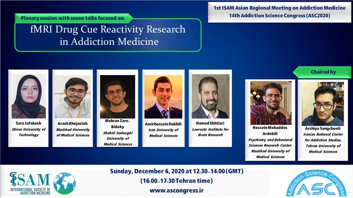Arshiya Sangchooli (He/They) (@arshiya_san) on Twitter photo Very excited to co-chair this ASC2020 panel with <a href="/HoseinMohaddes/">Hossein Mohaddes Ardabili</a>, featuring talks by @Adakhili_NIS, <a href="/JafakeshSara/">Sara Jafakesh</a>, <a href="/MehranZB/">Mehran Zare-Bidoky</a>, @ArashZonoozi and most excitingly <a href="/EkhtiariHamed/">Hamed Ekhtiari</a>. Join us this Sunday from 12:30 to 14 GMT! evt.mx/teGbdEeu
zoom.us/j/96043496718?… Very excited to co-chair this ASC2020 panel with <a href="/HoseinMohaddes/">Hossein Mohaddes Ardabili</a>, featuring talks by @Adakhili_NIS, <a href="/JafakeshSara/">Sara Jafakesh</a>, <a href="/MehranZB/">Mehran Zare-Bidoky</a>, @ArashZonoozi and most excitingly <a href="/EkhtiariHamed/">Hamed Ekhtiari</a>. Join us this Sunday from 12:30 to 14 GMT! evt.mx/teGbdEeu
zoom.us/j/96043496718?…