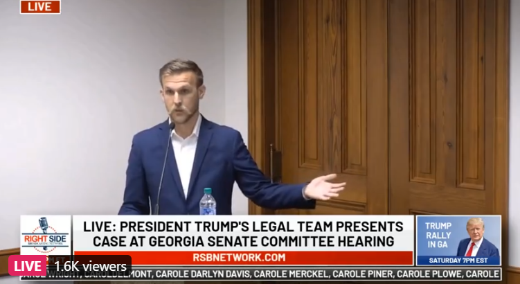 The next witness states he walked into Fulton center with no check of credentials and was given a suitcase full of ballots (6K+). Witnessed little to no double-checking of ballots. states he was harassed. Saw large stacks of ballots all for Biden.