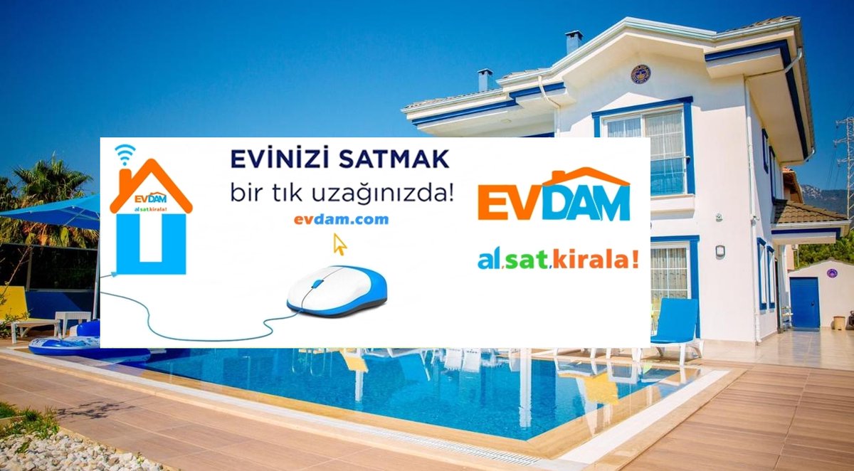 EvdamCom's tweet photo. 🌍 EVDAM 🏡 🌊 🌞 🏖 
EVİNİZİ SATMAK bir tık uzağınızda!
➡ https://t.co/CdrwF49XDv 🌐 🏡
🏡 al, sat, kirala! https://t.co/q8iymz8J6v
