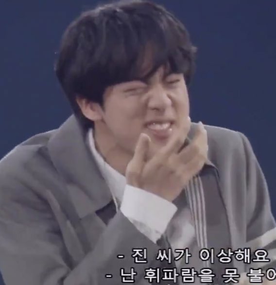 seokjin eating one(1) slice of lemon — thread