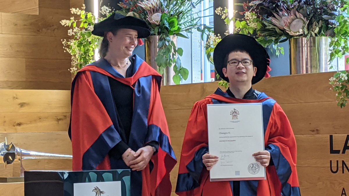 Whelan lab (@whelan_lab) on Twitter photo Congrats Dr Changyu Yi. Graduation day <a href="/latrobe/">La Trobe University</a>
Together with PhD supervisor <a href="/RicardaJost/">Ricarda Jost</a> Congrats Dr Changyu Yi. Graduation day <a href="/latrobe/">La Trobe University</a>
Together with PhD supervisor <a href="/RicardaJost/">Ricarda Jost</a>