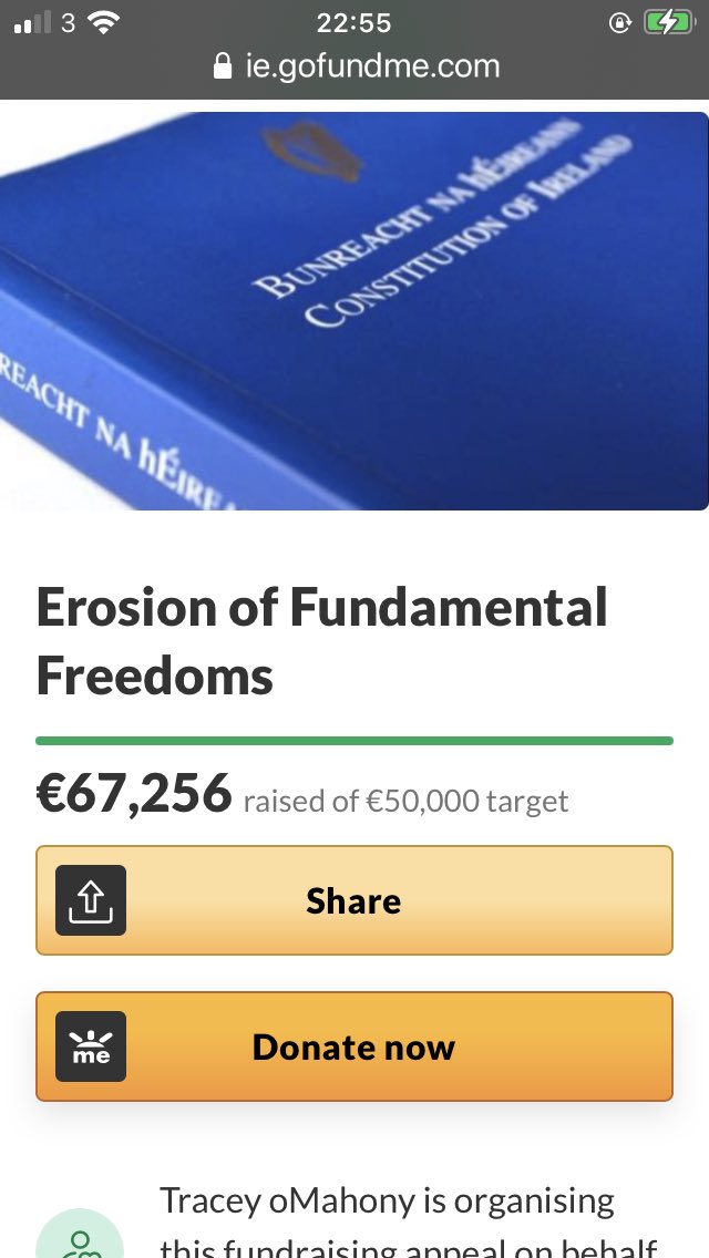  #TheGrift is real.  #FarRightIreland are busy trying to gather funds, take a look This is O’Mahonys gathered “funds” thus far - quite a sizeable amount