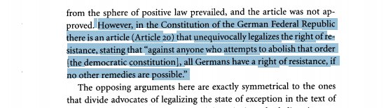 nd5963a's tweet photo. This law seems literally useless, since if you are legally restricted to insurrection as a last resort, you won't legally be able to do anything since the government that has abolished the constitution won't make rebellion legal, on top of people not liking revolution anyway. https://t.co/iZtM5XWItb