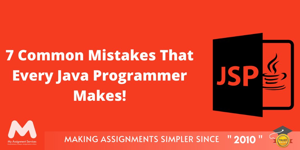 7 mistakes every #javaprogrammeris bound to make at some point! buff.ly/2VyJhqR #programmingassignment #javaprogramming #lastminutesubmission #pendingassignments #javaprogrammers #assignmenthelp #homework #assignmentwriting #homeworkhelp #MyAssignmentServices