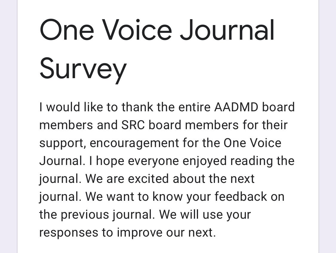 We want to know your feedback on the previous journal. Please fill out our survey! docs.google.com/forms/d/e/1FAI…