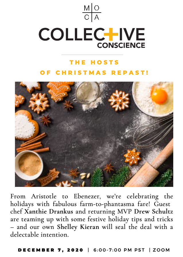 Join us for more holiday spirit! RSVP on mocaplussf.com - December 7, 6-7pm PST