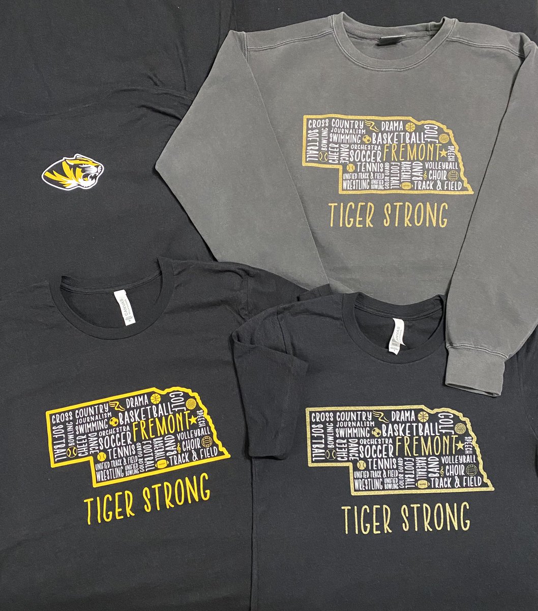 Tiger fans - Our Tiger clothing makes a great Christmas gift!  We have t-shirts, sweatshirts, hoodies, stocking hats, baseball hats &amp; more!!  Contact Lisa Schulz at 402 720-3921 or lwiemanschulz@gmail.com