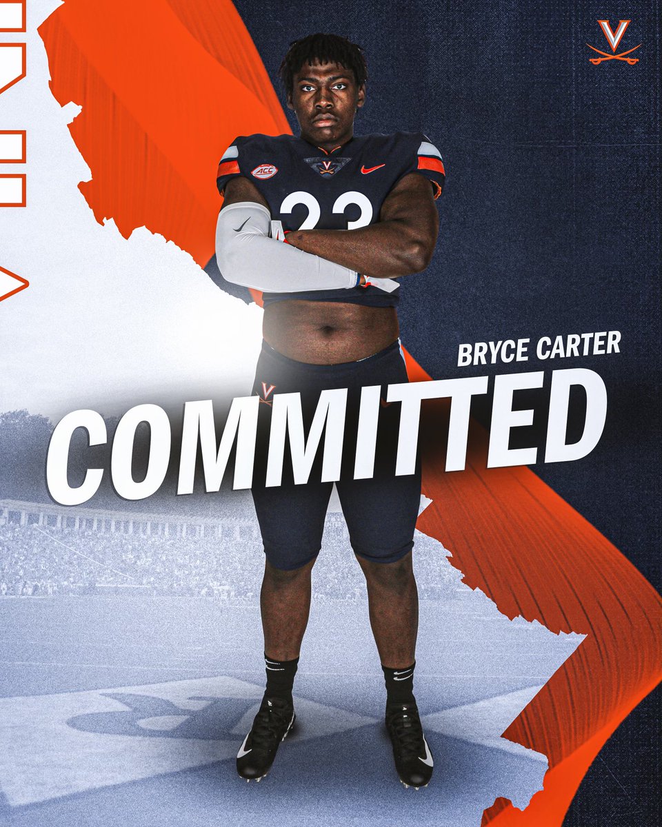 BryceACarter_9's tweet photo. I want to thank God and every family member, coach, teammate, and teacher from little league all the way through high school that has helped me on this journey. I feel blessed to be recruited by all the schools through this process. With that said I’m committing to UVA🔹🔸⚔️ https://t.co/8QPL7U693e