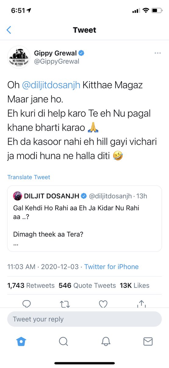 AkhilDeepSharma's tweet photo. Happy to see these 2 punjabi celeb getting together, always wished to see them in a movie again. Together for a good cause. 
@diljitdosanjh 
@GippyGrewal 
#kissanektazindabaad https://t.co/NaceNDSXKd