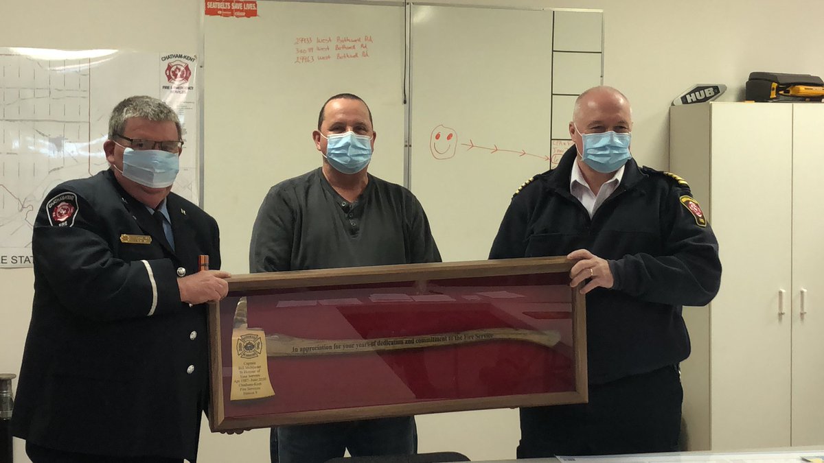 Honouring our retiring volunteer captain, Bill McMaster, thank you for your years of service