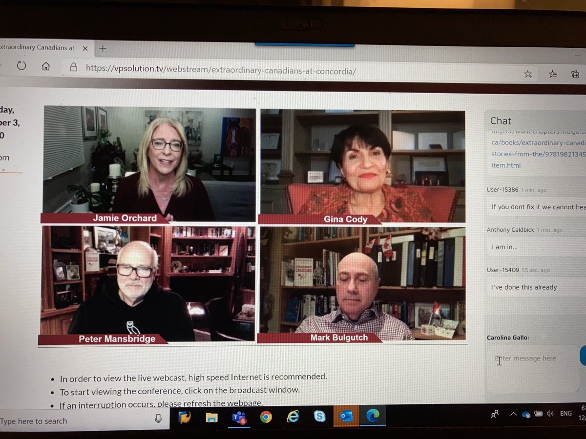 CarolinaGalloLa's tweet photo. #CUTalks Notre icône Gina Cody son humilité nous touche nonobstant elle est une étoile dans le livre Extraordinary Canadians : bravo dear colleague!! https://t.co/Sd0Pnf7QnB