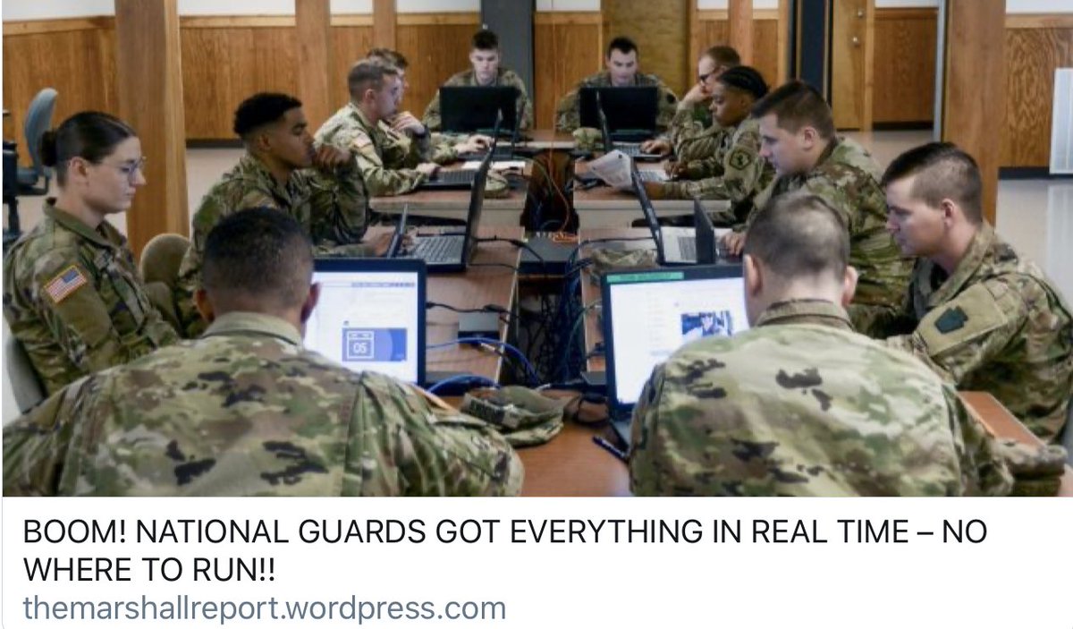 Marshall Report: National Guards Got Everything in Real TimeJustice Bearers taking steps to expose the truth and bring down the lawless ones... @POTUS  @GenFlynn  @USNationalGuard  @CYBERCOM_DIRNSA  https://themarshallreport.wordpress.com/2020/11/28/boom/