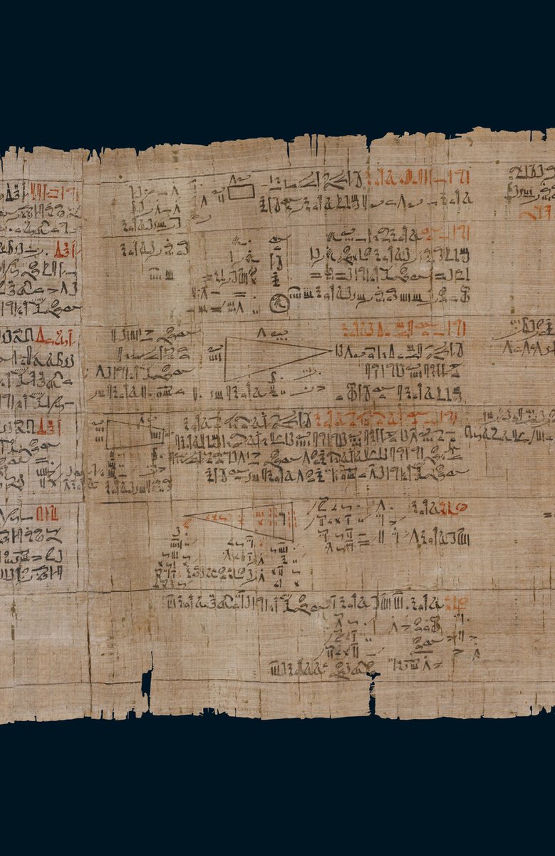 17. Rhind Mathematical PapyrusSince papyruses are extremely sensitive to humidity and light, they're stored in a special roomIt's dry, stuffy, and dark... the exact conditions of an Egyptian tomb