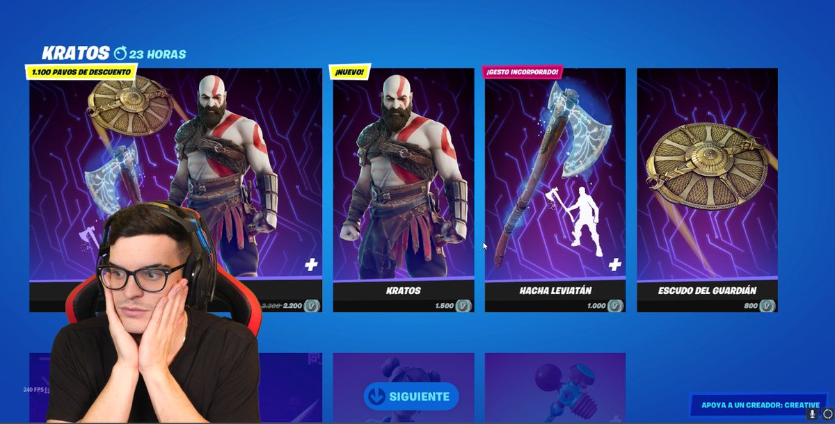 CreativeSergii's tweet image. Con que Palabra definiríais la Skin de KRATOS en Fortnite?

Por cierto si la compráis, código CREATIVE en la Tienda Familia, Os leo!❤️🔥