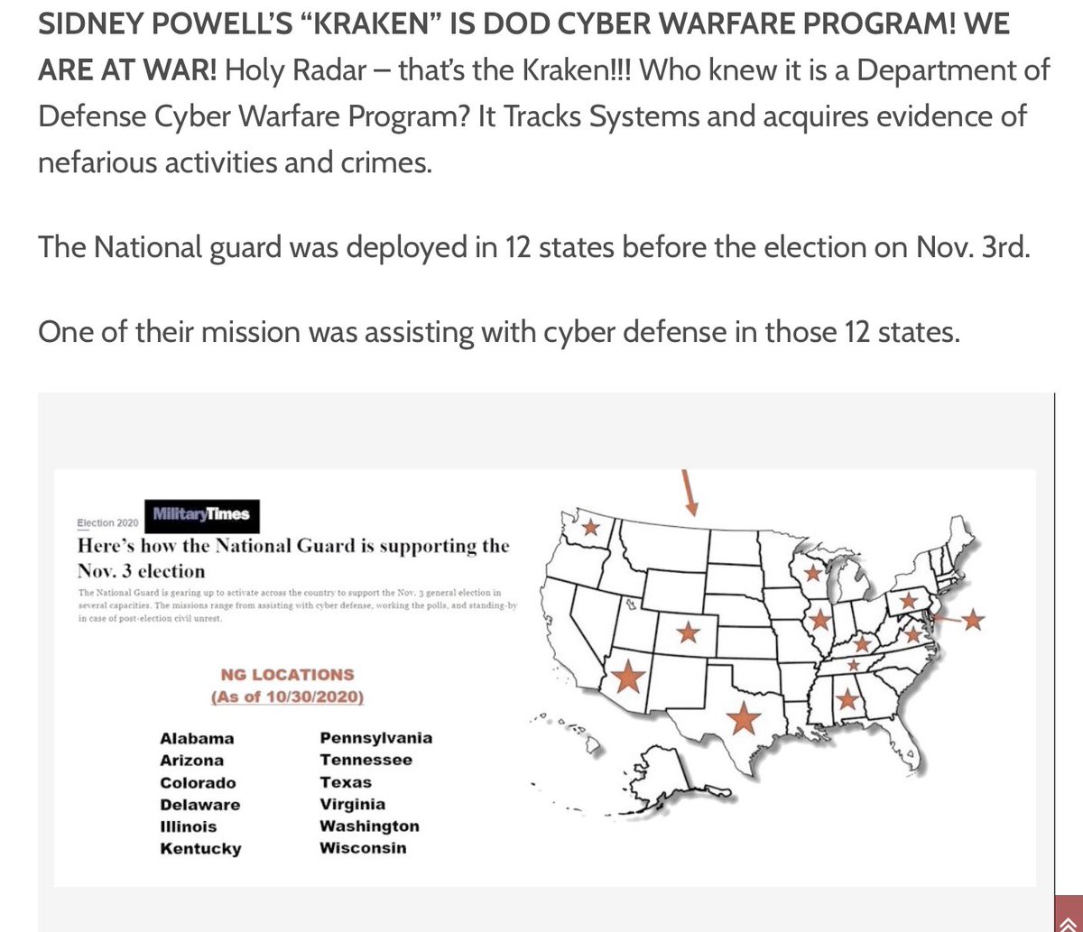 “Thanks to the open lines of communication across government agencies, USCYBERCOM leveraged key insights from stateside cyber incidents through the National Guard.Cyber information provided through National Guard units contributed to the NSA & Intelligence Community operation..