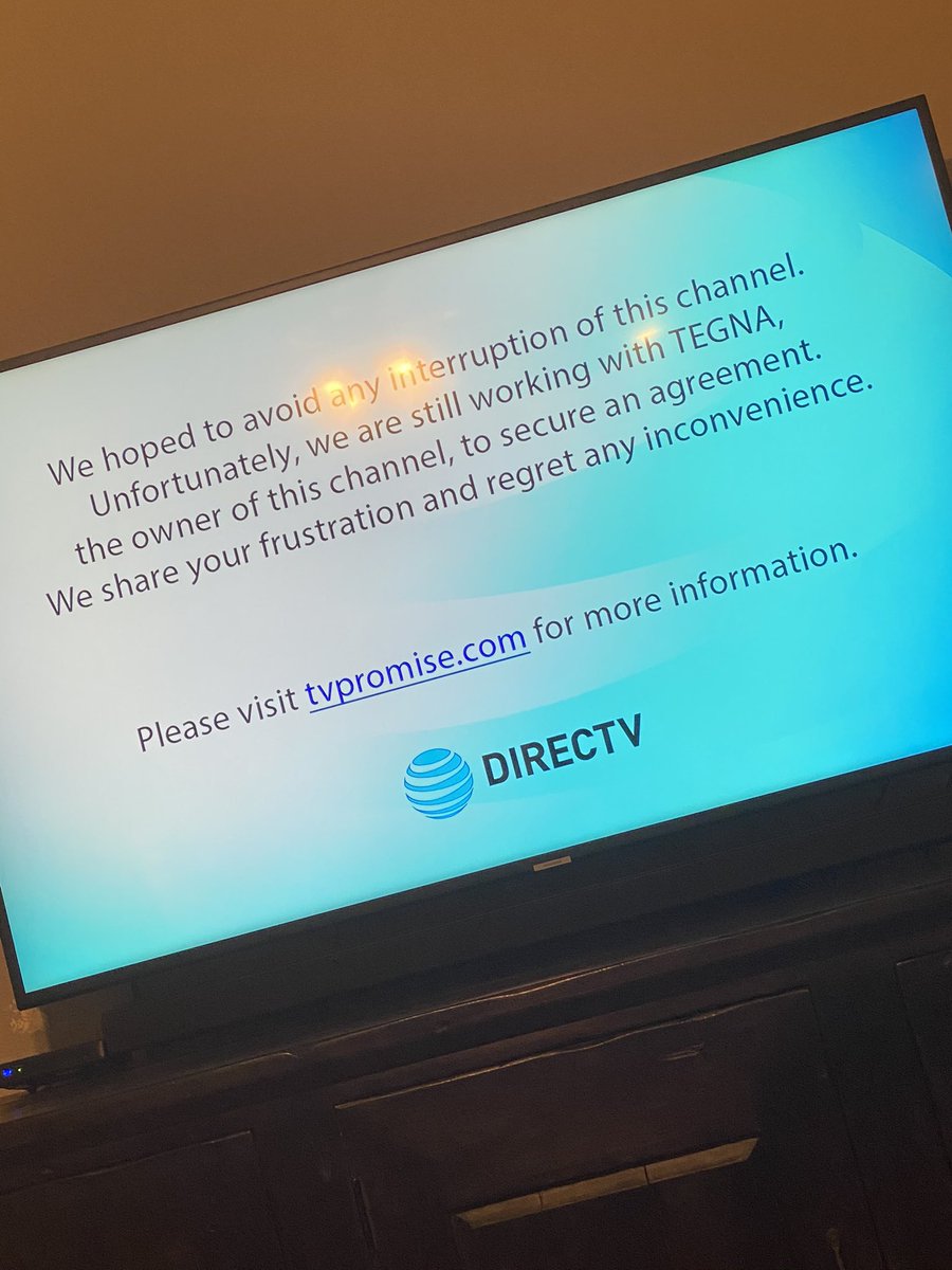 RBlount's tweet image. Dear @ATT #DirectTV you maybe negotiating a deal with @TEGNA but that’s your issue not your customers. If you’re going to block my options I should get a discount! #customerexperience #CustomerFirst