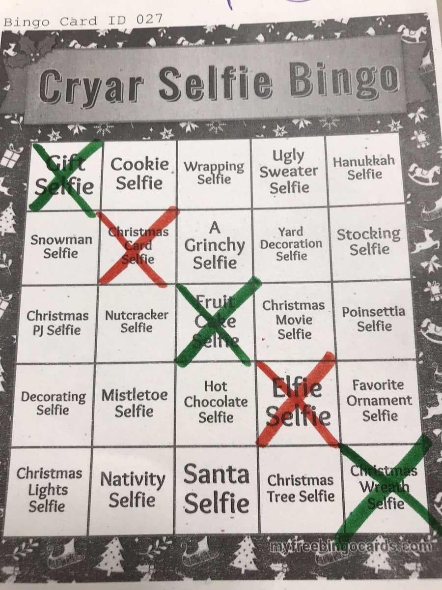 campagnalibrary's tweet photo. Cryar Selfie Bingo 2!@CryarCats @campagnalibrary https://t.co/3GHyBl9sB4