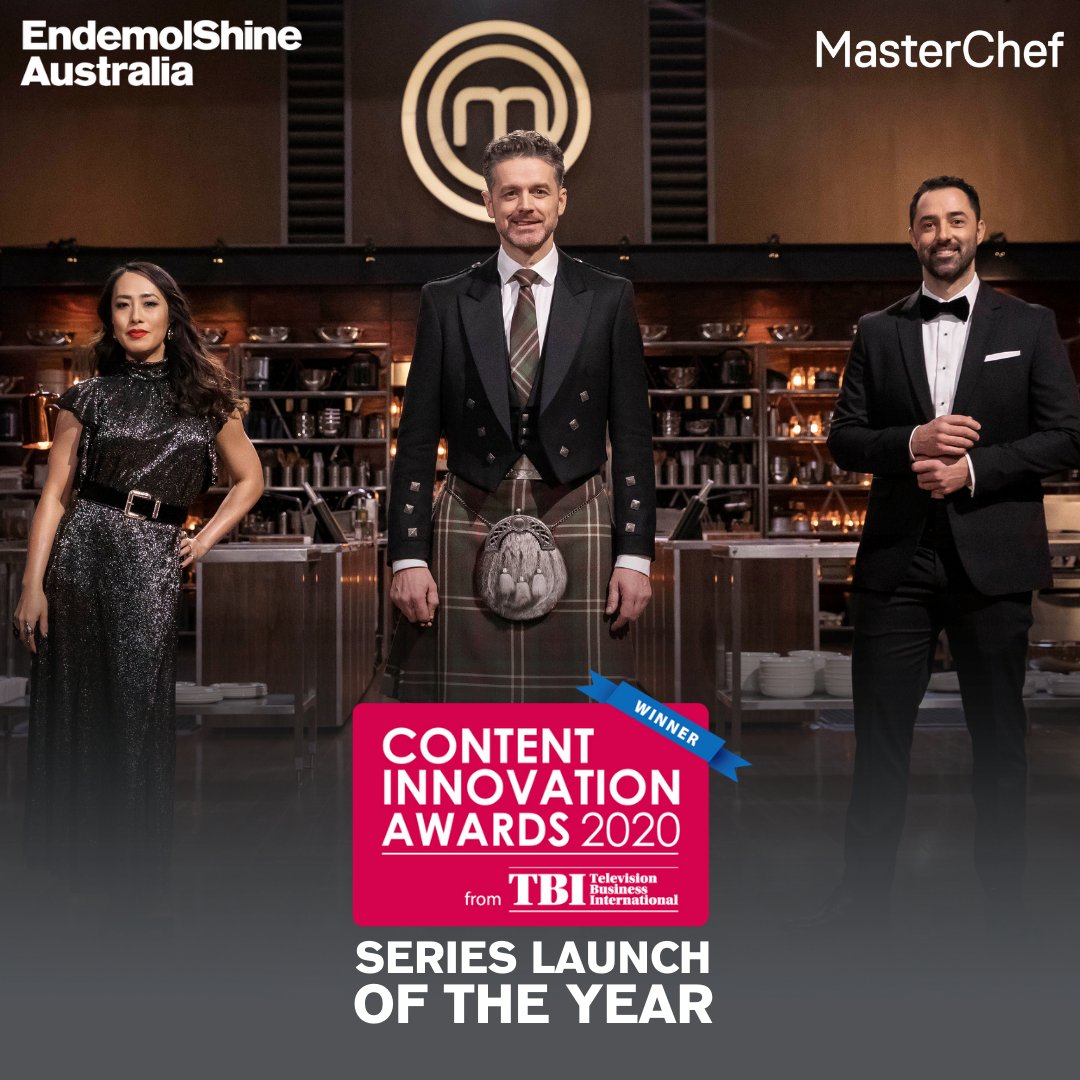 EndemolShineAU's tweet photo. 🏅 Congratulations to our very talented cast, crew and production staff of @LEGOMastersAU and @masterchefau on their @TBImagazine Content Innovation award wins🏅
@LEGOMastersAU won Competition Show of the Year
@masterchefau won Series Launch of the Year #CIAwards20 https://t.co/rhiEIQVtG3