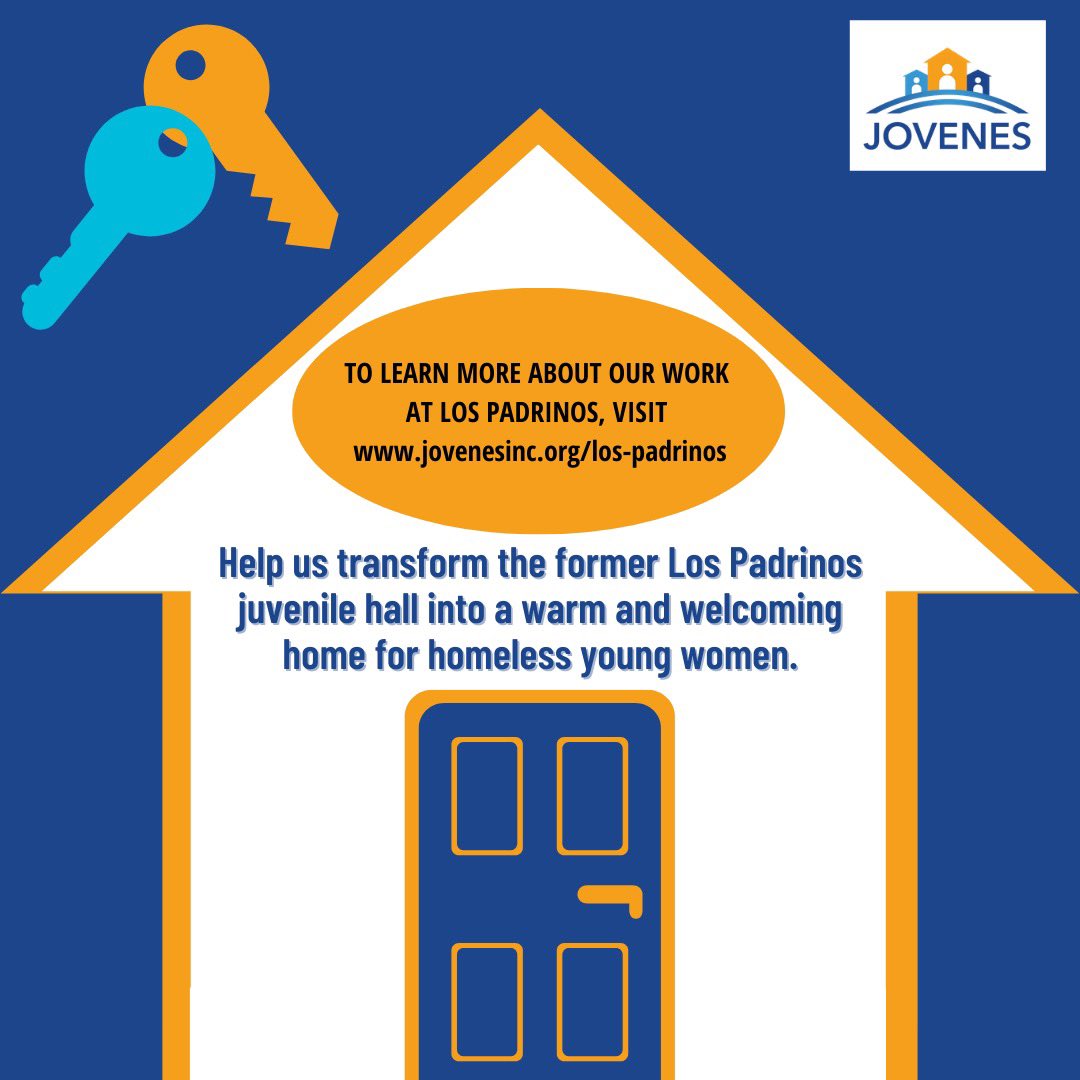 Jovenes is transforming the former Los Padrinos juvenile hall into a home for 20 unhoused young women. But we need your help. Please considering donating at jovenesinc.org/Los-padrinos. Every dollar counts ❤️
 
#endyouthhomelessness #housekeysnothandcuffs