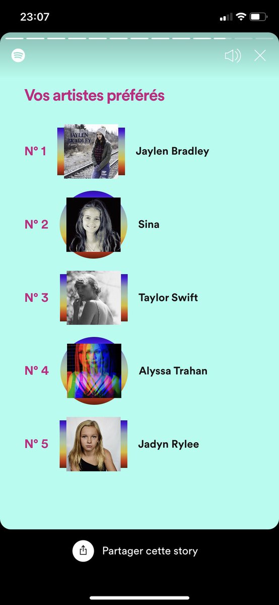 _th1bault_'s tweet photo. @JadynRylee You totally deserve it. You and your whole family take good care of yourself too. This year you are my 5th most listened to artist on Spotify. But in great company 😀. https://t.co/1rP41Tukv8