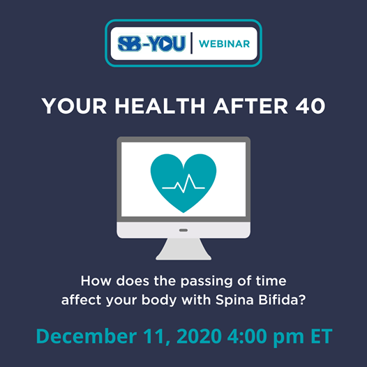 SpinaBifidaAssn's tweet photo. Do adults with Spina Bifida who are over 40 years old have specific health care needs? Are they particularly affected by certain conditions that are typical as we age?  Register for this free webinar https://t.co/4Y8tdBkLN0 https://t.co/3dlzpgUpxX