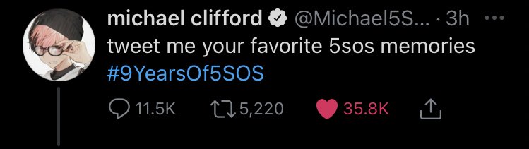 loverofmine_hoe's tweet image. 11.5k memories 🥺 #9YearsOf5SOS