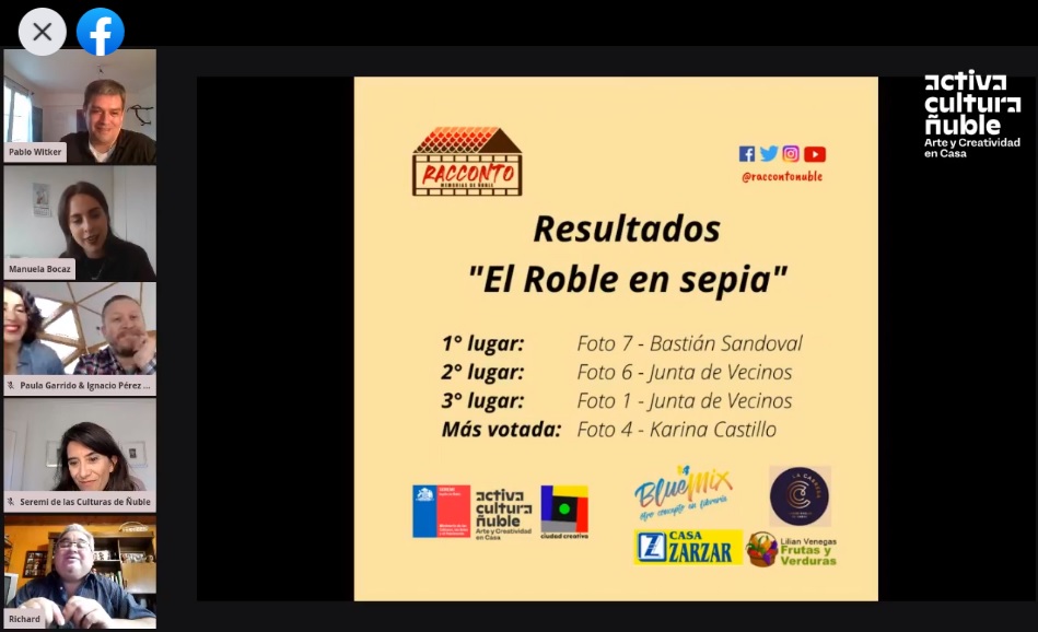 raccontonuble's tweet photo. Hoy @chillancreativa invitó a @raccontonuble para conocer detalles de l concurso "El Roble en sepia". @richardchillan comentó cada etapa de esta iniciativa. Así como estrenaron un documental sobre Santa Elvira, también este equipo audiovisual investigará la Población El Roble. https://t.co/1e0TGIChoA