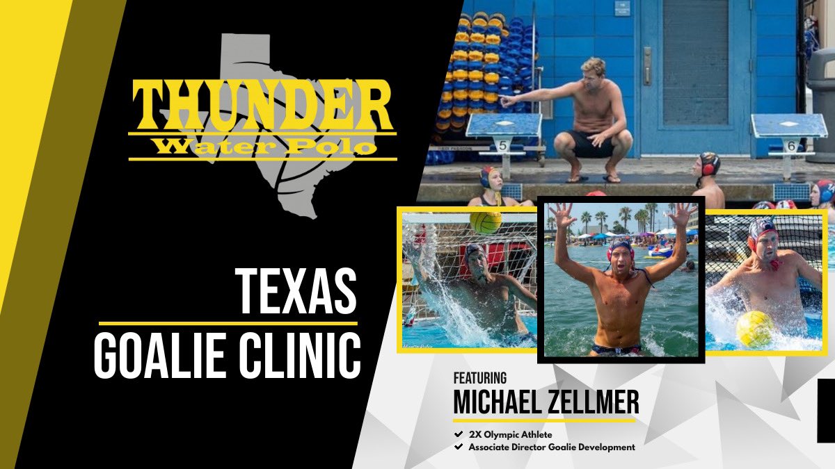 ThunderPolo's tweet photo. Thunder is continuing our commitment to athlete development by sponsoring a Goalie Clinic featuring 2x Olympian Michael Zellmer this weekend. Join us in welcoming Michael (Mize) to the Lonestar State! #goalies #thethunderdifference https://t.co/Flf5Va2vNC