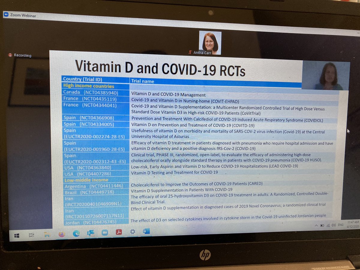 hmstaudacher's tweet photo. Interesting data presented by Anitra Carr on potential micronutrients (esp Vit C, D) with role for modifying risk and severity of COVID19 and for its treatment #NSAASM2020 @nutsocaus https://t.co/QecBIQfI9g
