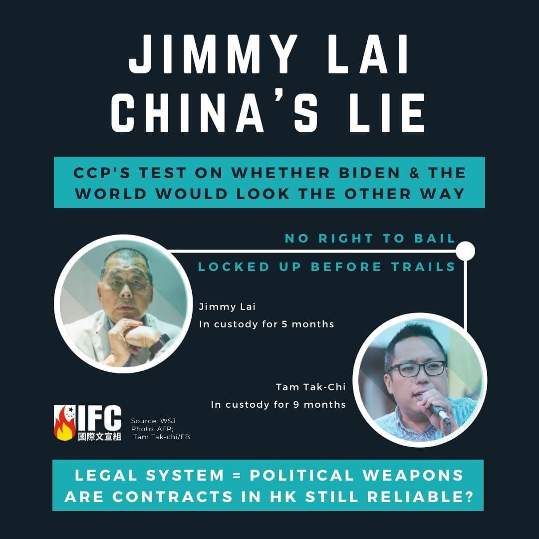 Laws become weapons in HK. Don't live by authoritarian lies of CCP.
-
#ccp #china #jimmylai #joshuawong #agneschow #ivanlam #tamtakchi #freedomofspeech #pressfreddom #censorship #english #diyms