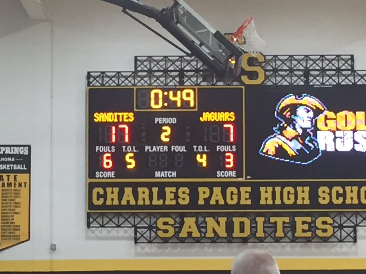 After 1Q in the Sand Springs-NOAH girls game. #okpreps