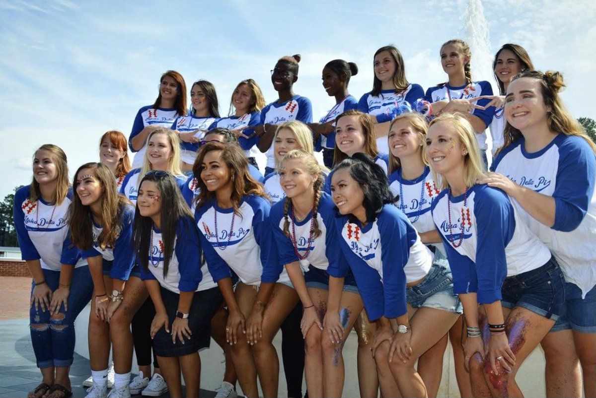 Happy birthday to Iota Beta 🎉💎 Today marks four years of Alpha Delta Pi at Campbell University!! 
•Take a stroll down memory lane with us by looking at pictures from our old bid days 🤩🤩 #alphadeltapi #ADPi