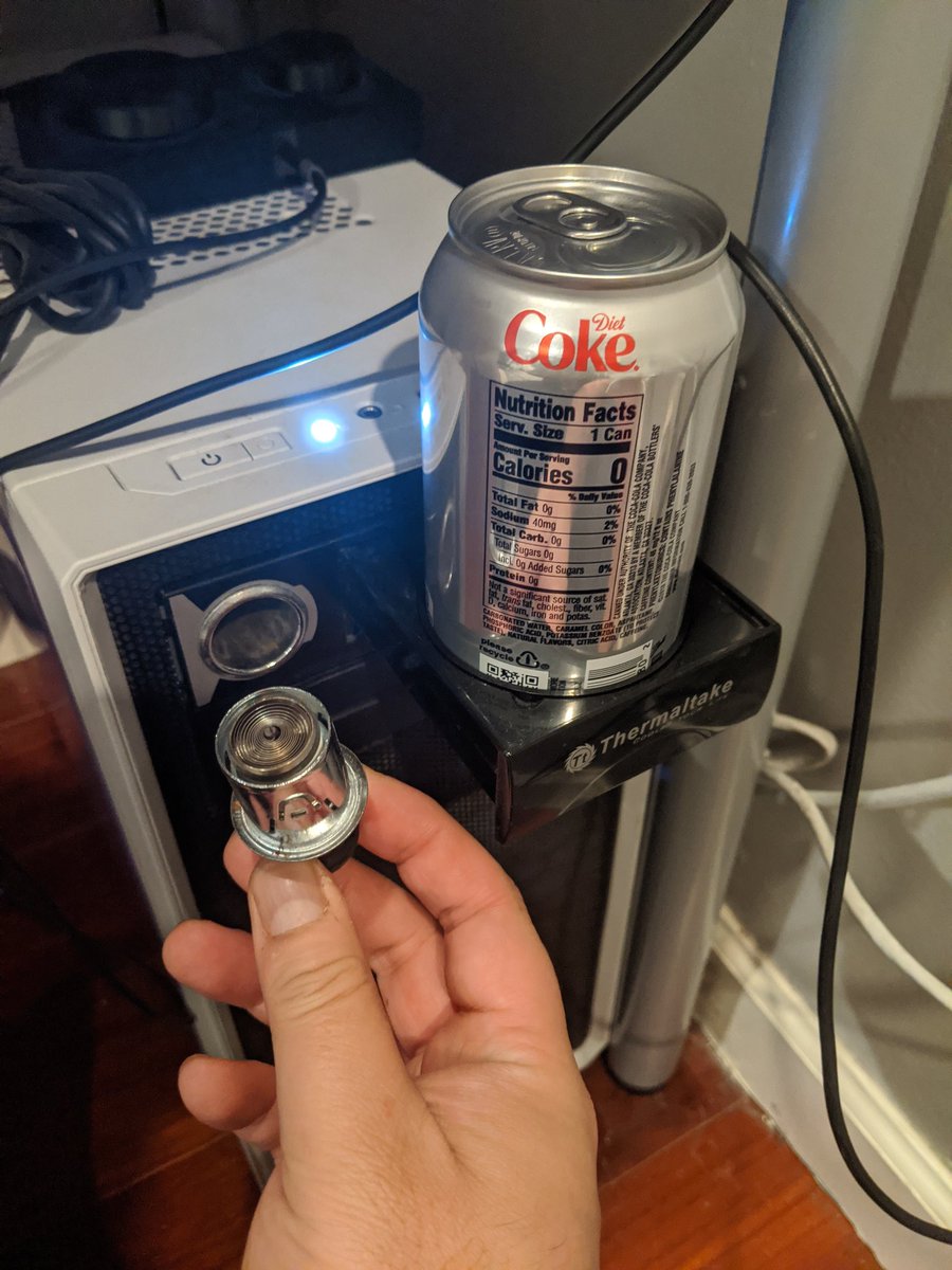 pc cigarette lighter This PC cigarette lighter/cup holder is still the best dumbest PC gaming  accessory I'll ever own