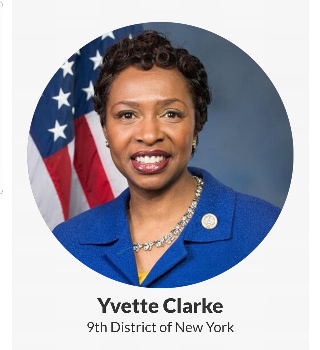 Yvette Clarke, New York's 9th District https://clarke.house.gov/ 66/98