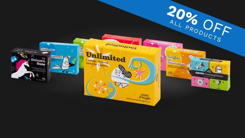 Final call for our season sale! You can get all our webshop products at reduced prices until this Saturday, Dec 5th.

Check out our new product bundles and get a creative gift for your whole team in one simple step. worldofinsights.co/shop

Fast shipping all over the world. 💫