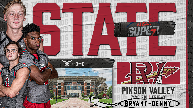 footballsfhs's tweet photo. STATE FINALS! Tonight at Bryant Denny. 7 pm. Go Toros! #toronation https://t.co/mqxcjuET4l