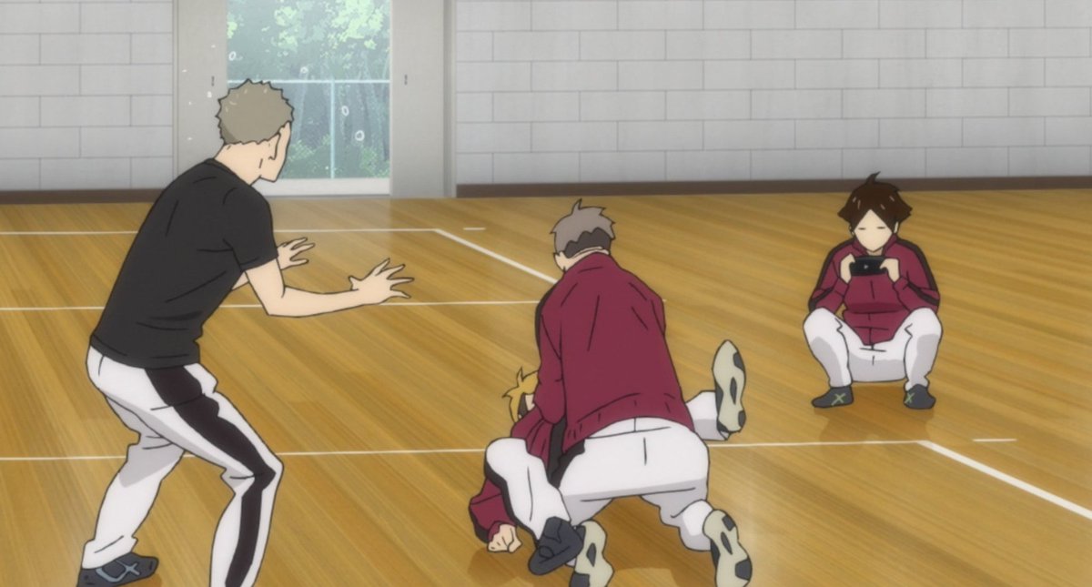 no one asked but here's a thread of haikyuu second years being chaotic [alternatively: haikyuu second years sharing the same braincell]