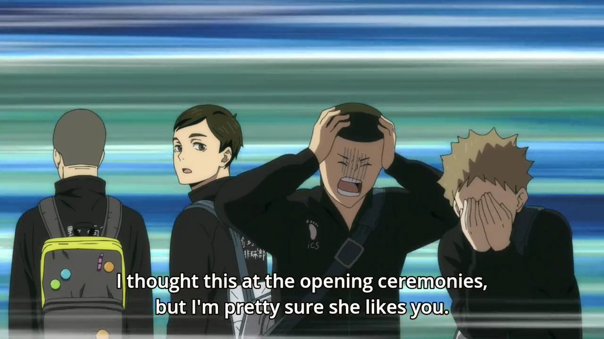 no one asked but here's a thread of haikyuu second years being chaotic [alternatively: haikyuu second years sharing the same braincell]