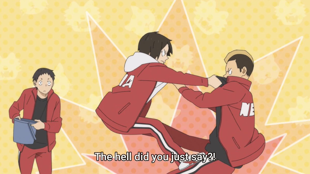 no one asked but here's a thread of haikyuu second years being chaotic [alternatively: haikyuu second years sharing the same braincell]