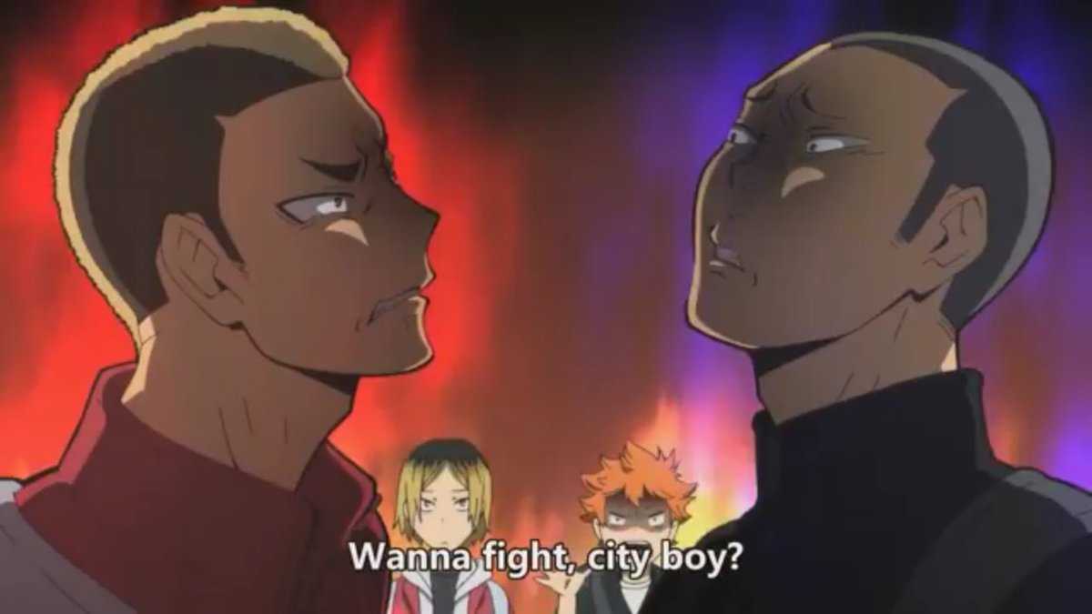 no one asked but here's a thread of haikyuu second years being chaotic [alternatively: haikyuu second years sharing the same braincell]