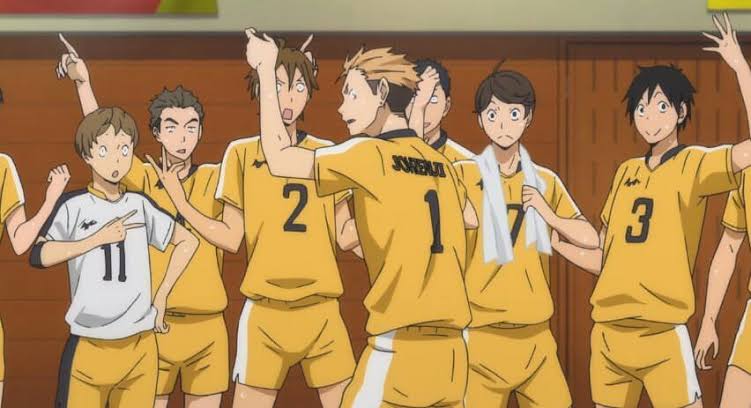 no one asked but here's a thread of haikyuu second years being chaotic [alternatively: haikyuu second years sharing the same braincell]