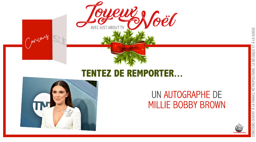 just_about_tv's tweet photo. 🎄CALENDRIER DE L'AVENT 2020🎄

J-12 ❄️ Tentez de remporter un autographe de Millie Bobby Brown

▶️ Pour participer, il faut : 

⭐️ Follow notre compte
⭐️ RT ce tweet avec un compte public 
⭐️ Follow @peoplecons 
⏳ Tirage à 22h

Modalités du concours : https://t.co/MbBwQtqHuc https://t.co/BIm4l5qCRD