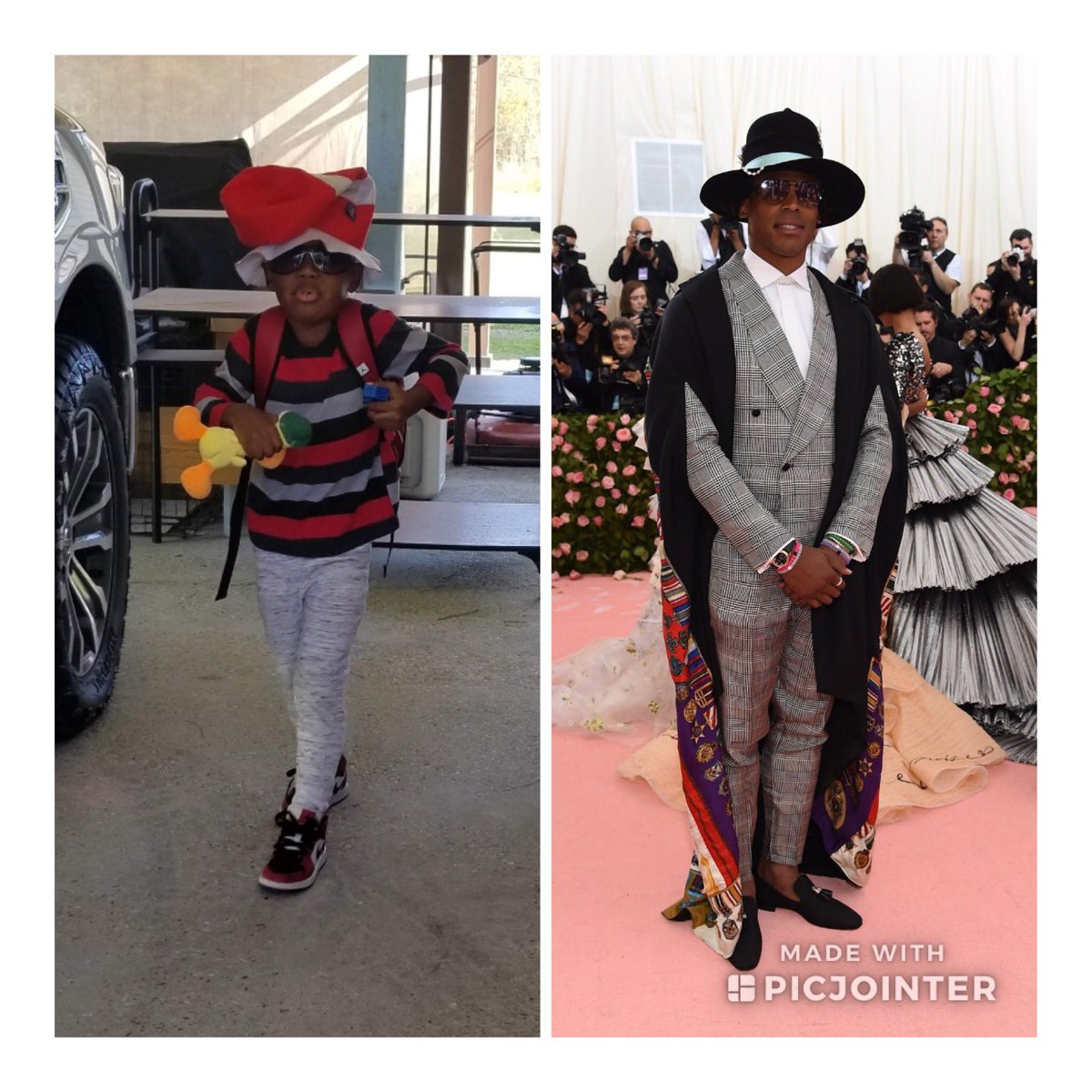 Dimples08nLA's tweet photo. Watch out @CameronNewton, J2 is coming for you! #mygrandson #inspiredbyyou #hatlover #jesmon #CameronNewton #CamNewton @FSNC_Jaymo @KingFBezue @uknomec3 https://t.co/4FwF1msqcu