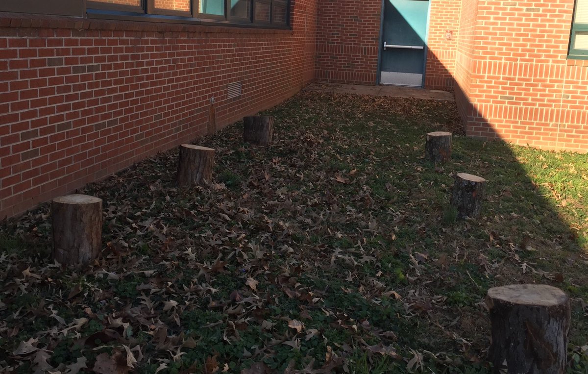Today we explored our new outdoor seating/drums! Our outdoor classroom is beginning to take shape! ⁦@FairfaxVillaES⁩ ⁦<a href="/FCSEPTA/">Fairfax County SEPTA</a>⁩ ⁦@MrGerstner_FCPS⁩