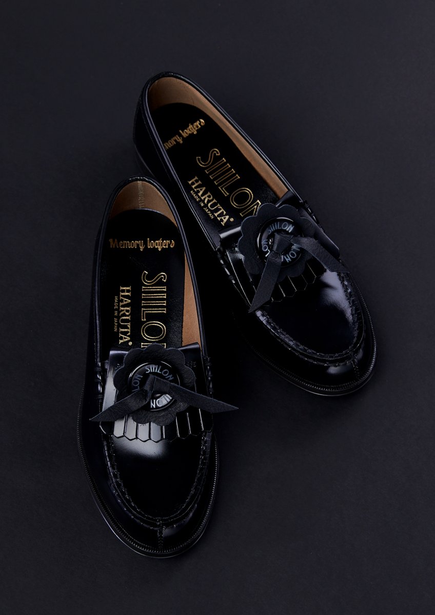 限界値下げ　SIIILON ハルタ　memory Loafer Bella 黒 限界値下げ SIIILON ハルタ memory Loafer Bella 黒