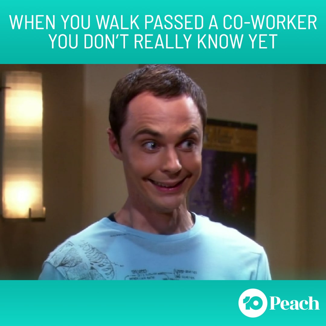 Everyone low key hates those awkward work bathroom nods😅😅 #BigBangTheory