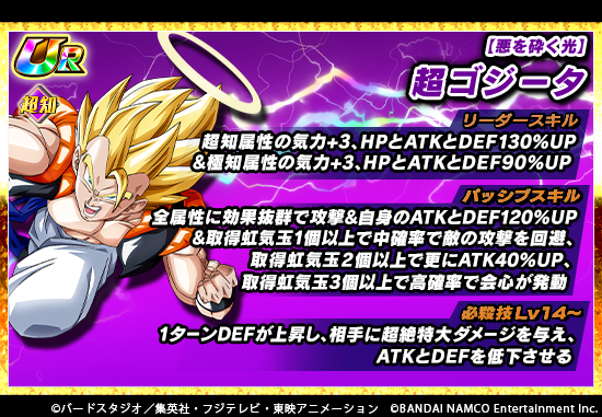 ドラゴンボールz ドッカンバトル 公式 新たな極限z覚醒キャラクター先行紹介 近日 悪を砕く光 超ゴジータが極限z覚醒可能に 極限z覚醒をしていくと リーダースキルやパッシブスキル 必殺技が強化 近日開催予定の新たな極限zバトルに注目だ